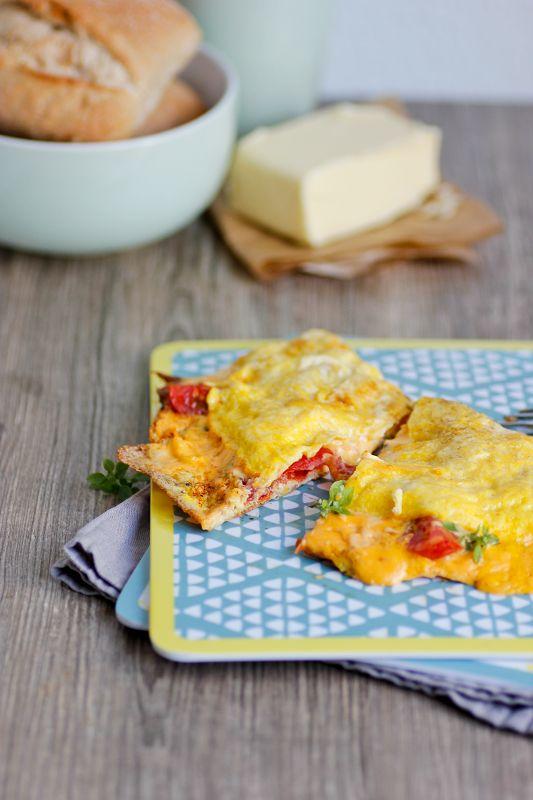 Rezeptbild: Bestes Omelette mit schmelzendem Käsekern