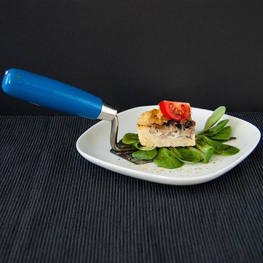 Rezeptbild: Kartoffeltarte mit Pfifferlingen, Rosmarin und Zwiebeln