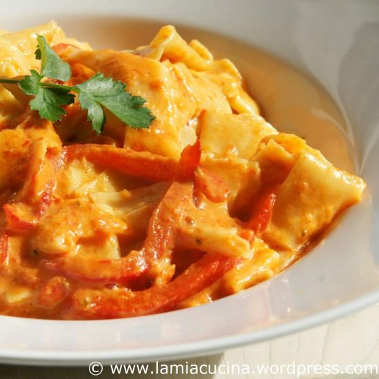 Rezeptbild: Nudeln mit Peperoni und Stracchino
