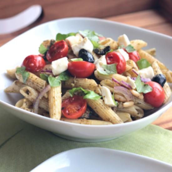Rezeptbild: Nudel-Pesto-Salat