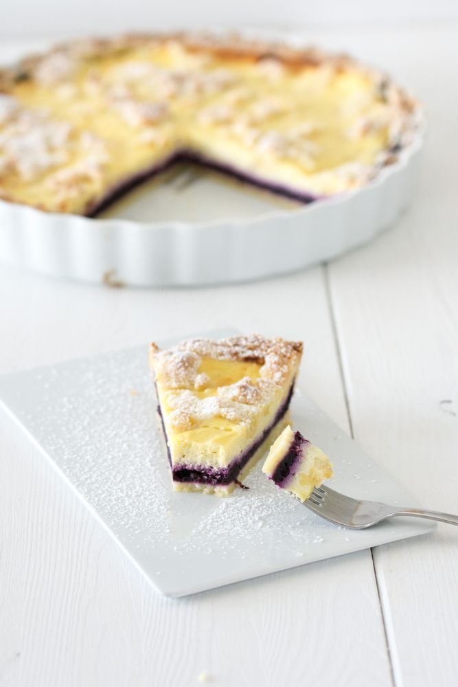 Rezeptbild: Heidelbeer-Topfen Tarte