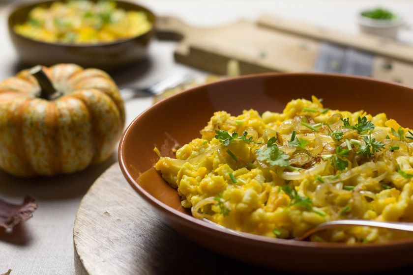 Rezeptbild: Kürbis-Käsespätzle vegan