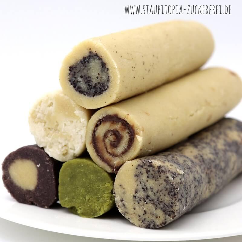 Rezeptbild: 1 Teig - 7 verschiedene Low Carb Kekse: Low Carb Kekse von der Rolle