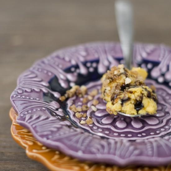 Rezeptbild: Kürbis-Parfait mit Balsamico-Sirup