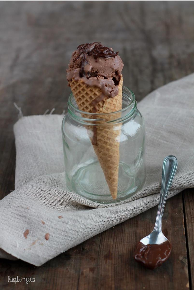 Rezeptbild: Cremiges Nutella Eis