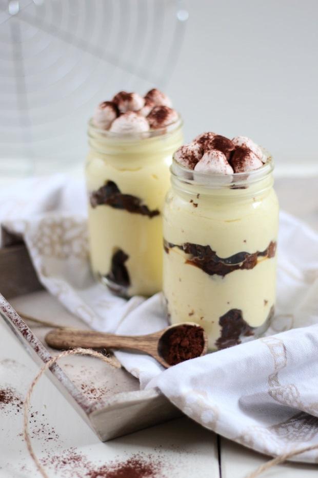 Rezeptbild: Brownie Tiramisu im Glas