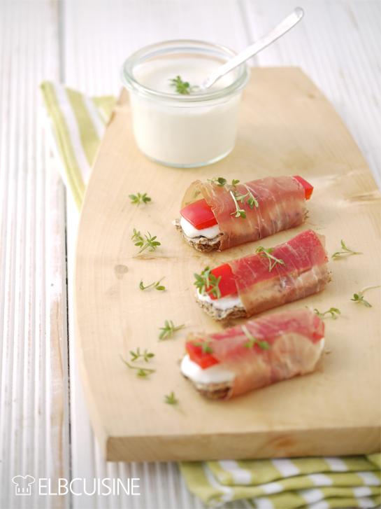 Rezeptbild: Fingerfood-Knäcke-Snack