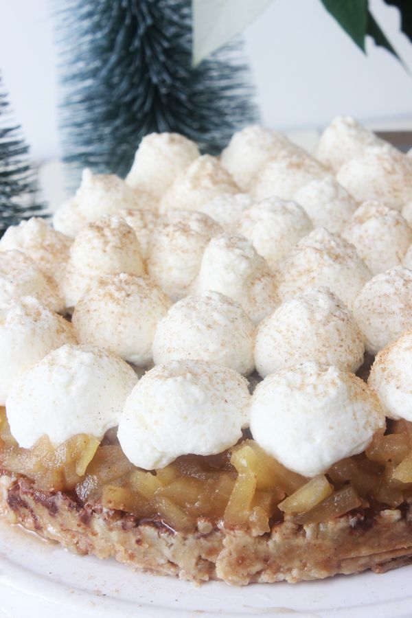 Rezeptbild: Apfelweinkuchen mit Spekulatiusboden ohne Backen