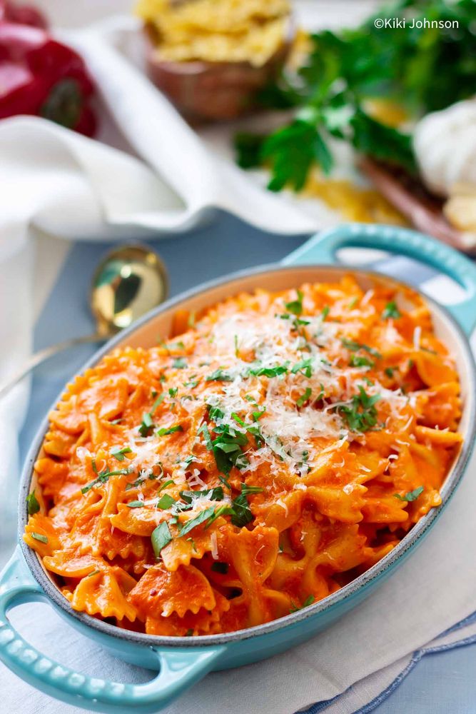 Rezeptbild: Nudeln mit Tomaten Sahne Sauce