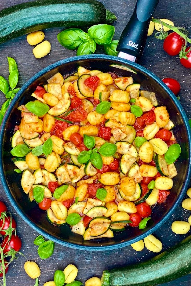 Rezeptbild: Vegetarische Gnocchipfanne