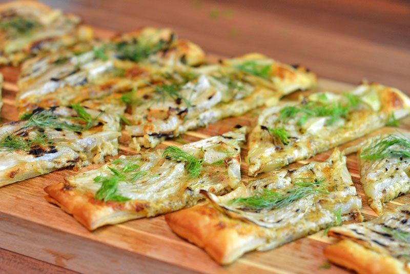 Rezeptbild: Fenchel-Tarte gegrillt