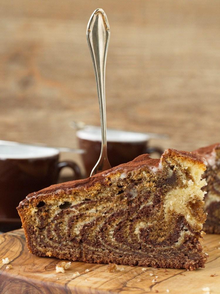 Rezeptbild: Tiramisu-Zebrakuchen