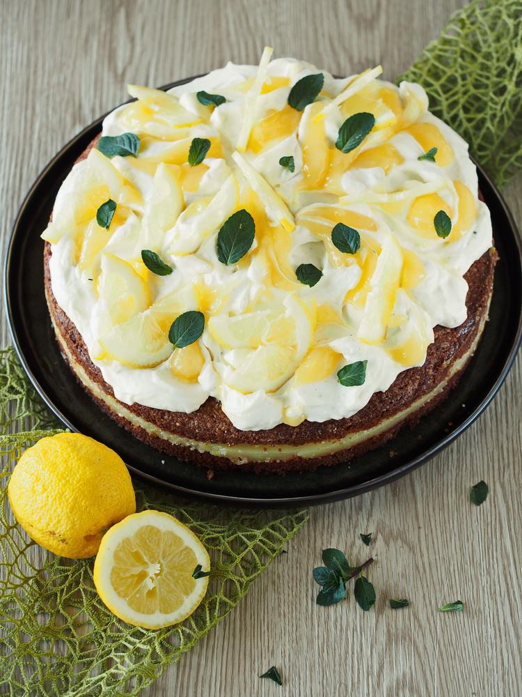 Rezeptbild: Zitronen-Quark-Torte