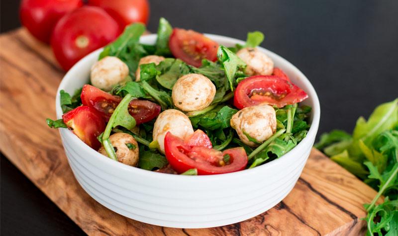 Rezeptbild: Rucola-Tomaten-Mozzarella-Salat