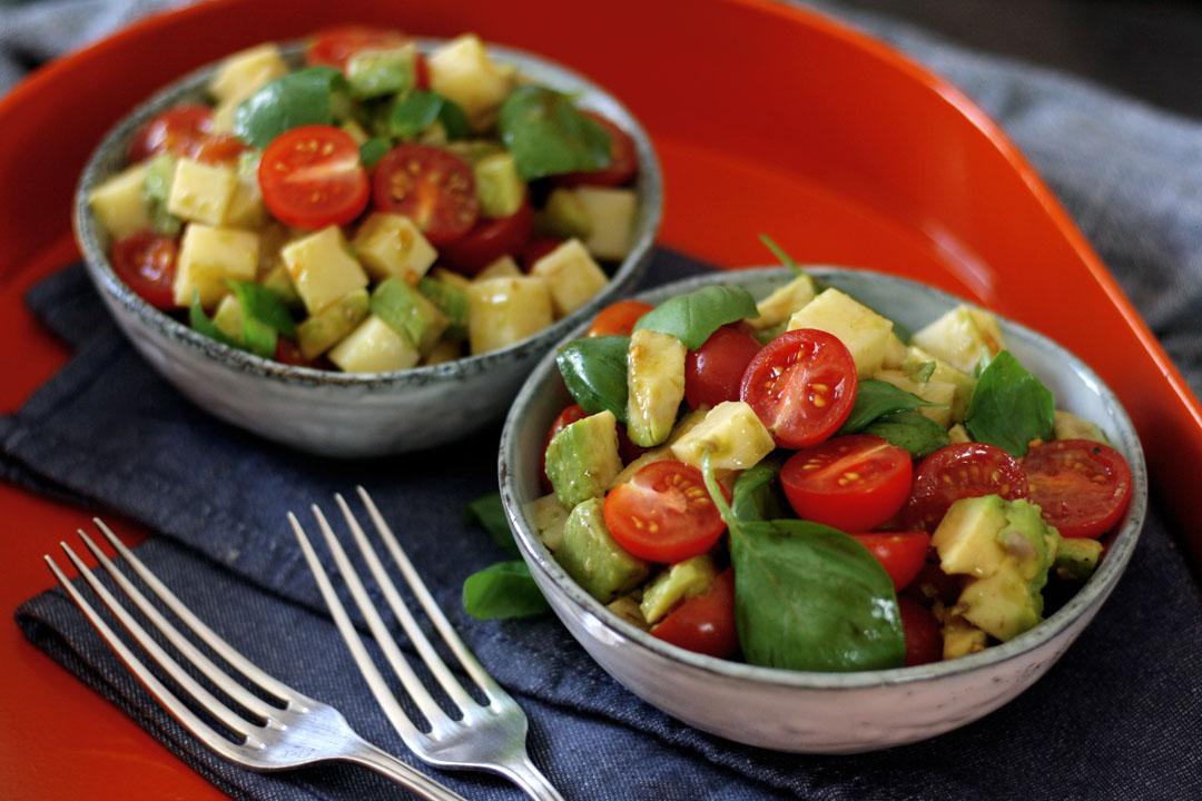 Rezeptbild: Schneller Käsesalat für zwischendurch