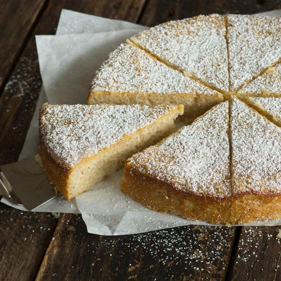 Rezeptbild: Milchreiskuchen mit Mandeln