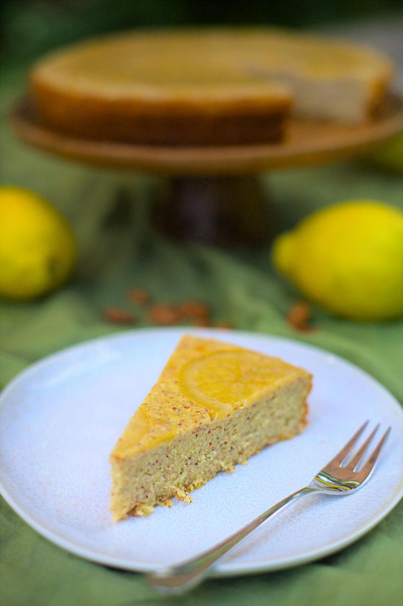 Rezeptbild: Zitronen, Polenta & Ricotta Kuchen