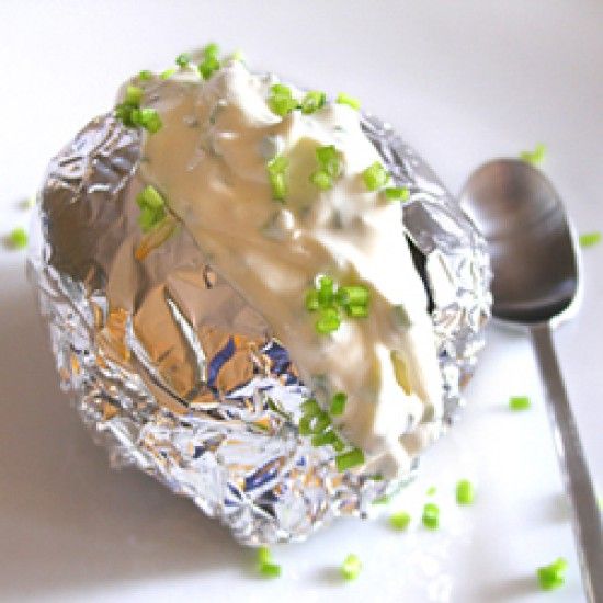 Rezeptbild: Folienkartoffel mit Quark