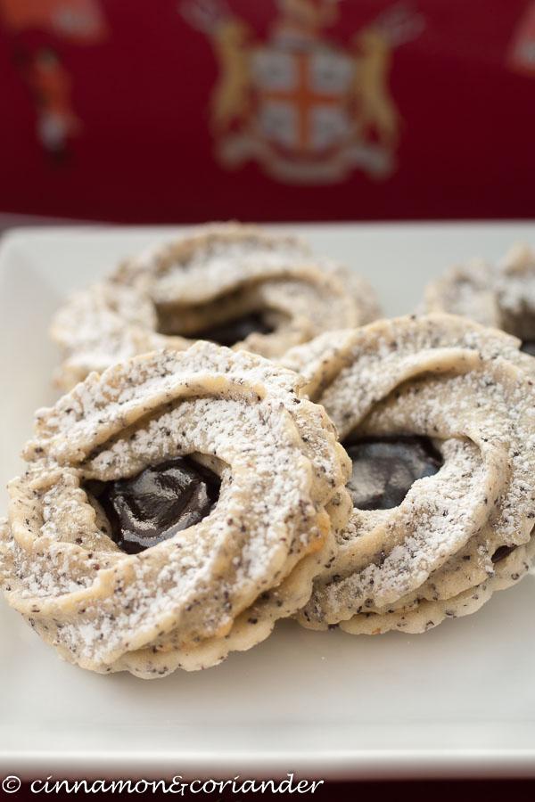 Rezeptbild: Mohn Marzipan Spritzgebäck Plätzchen