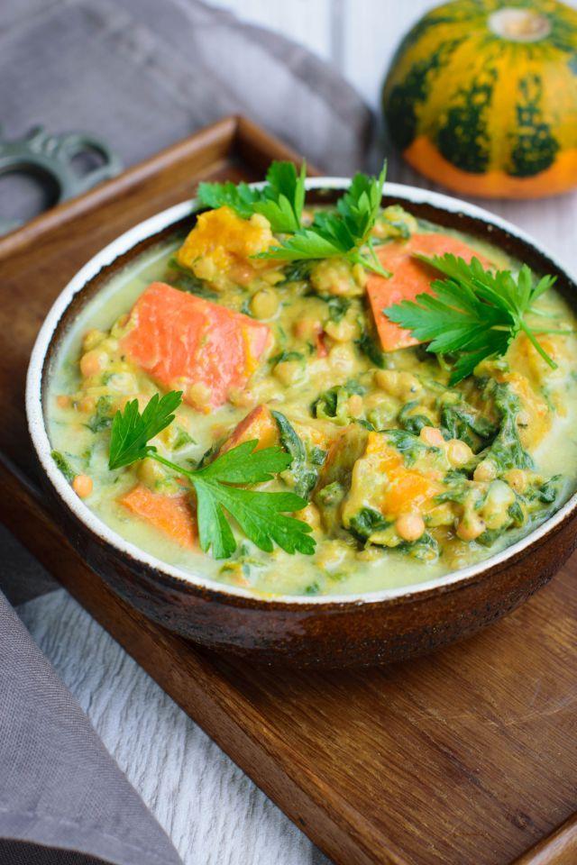 Rezeptbild: Kürbis-Linsen-Curry