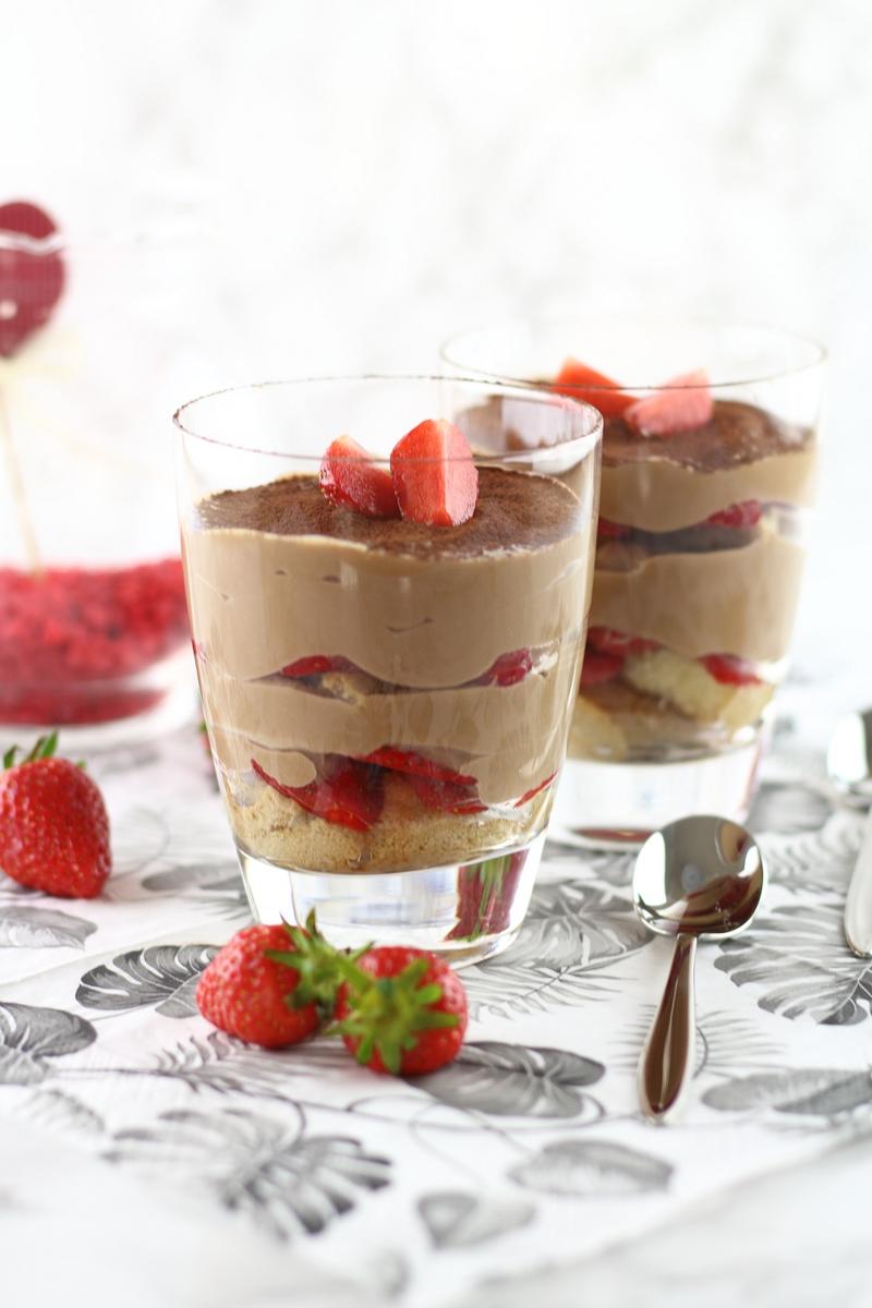 Rezeptbild: Cremig-fruchtiger Dessert-Traum: Nougat-Erdbeer-Tiramisu
