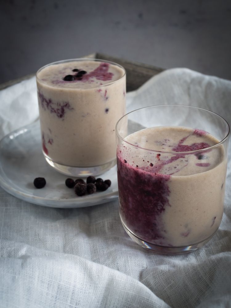 Rezeptbild:  My blueberry mornings. Blaubeer Vanille Smoothie