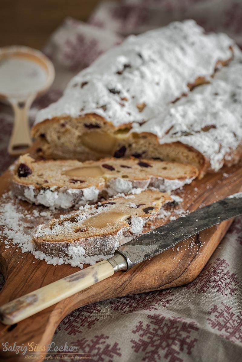 Rezeptbild: Marzipan-Christstollen mit Cranberries