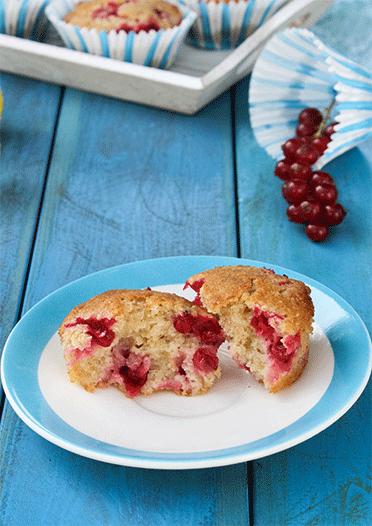 Rezeptbild: Johannisbeer-Mandel-Muffins