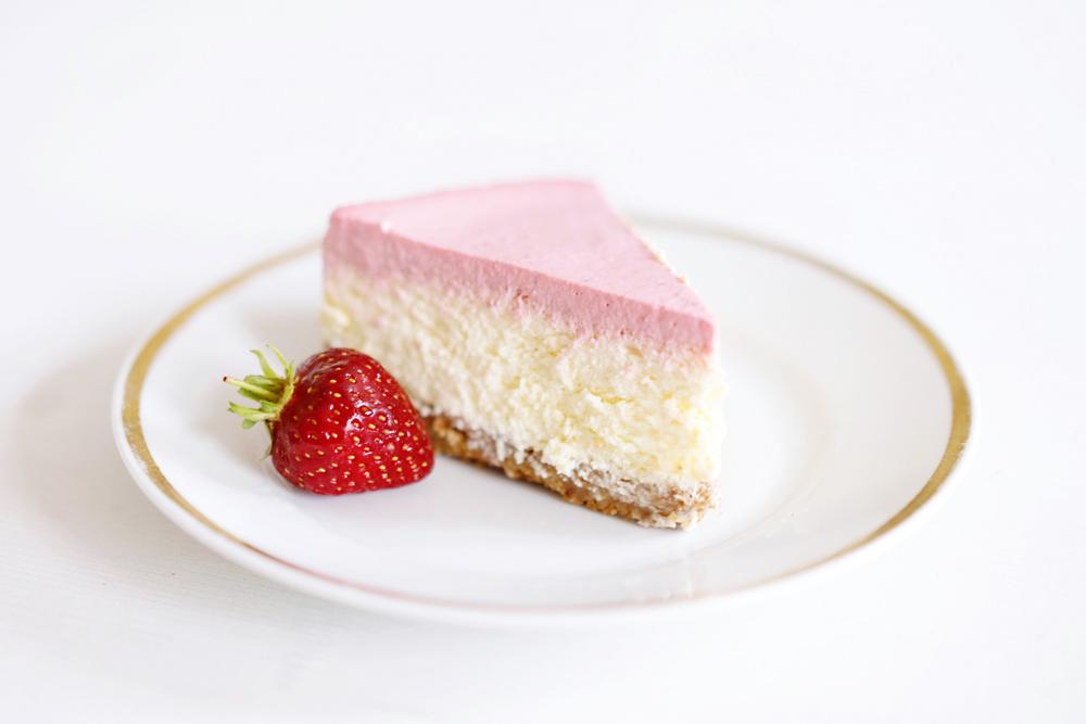 Rezeptbild: Strawberry Cheesecake - Käsekuchen mit Erdbeer-Topping
