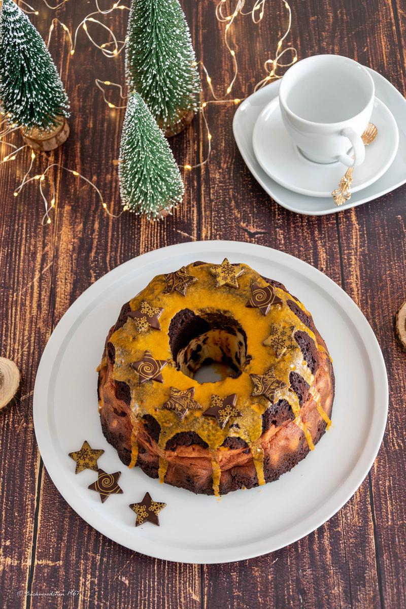Rezeptbild: Brownie-Käsekuchen Gugelhupf