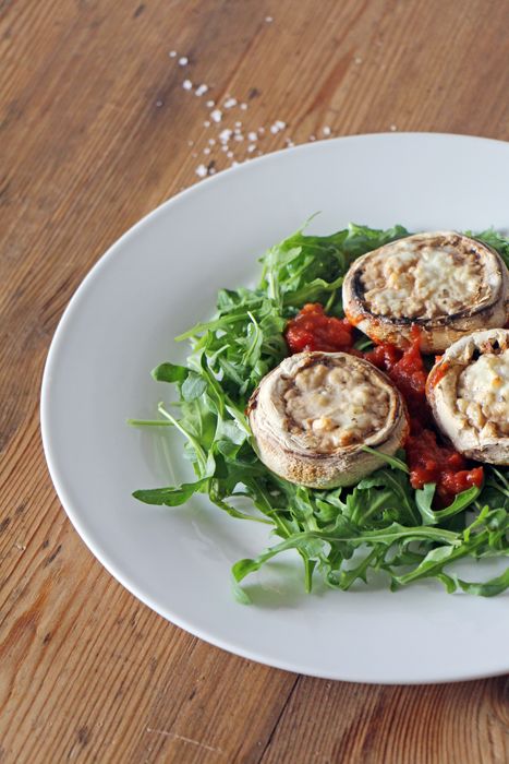 Rezeptbild: Gefüllte Riesenchampignons