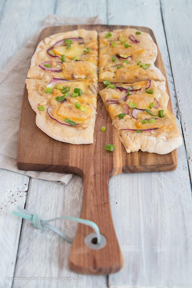 Rezeptbild: Vegetarische Sauerkrautpizza mit Bierteig