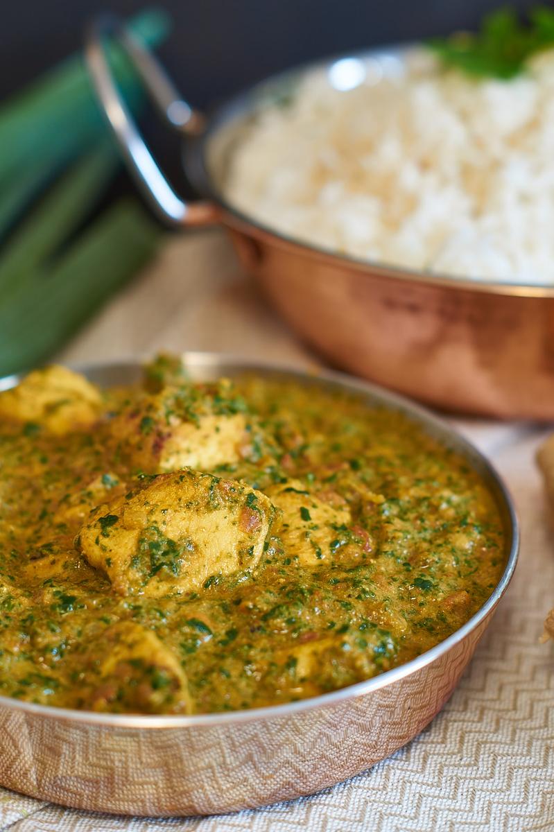 Rezeptbild: Palak Chicken | Indisches Curry mit Spinat und Hühnchen