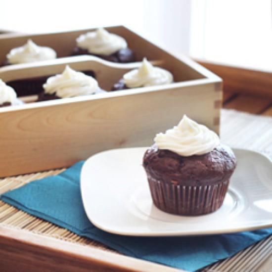 Rezeptbild: Schoko-Cupcakes