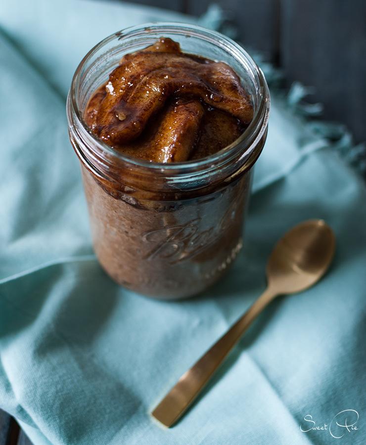 Rezeptbild: Zimtporridge mit karamellisierten Bananen