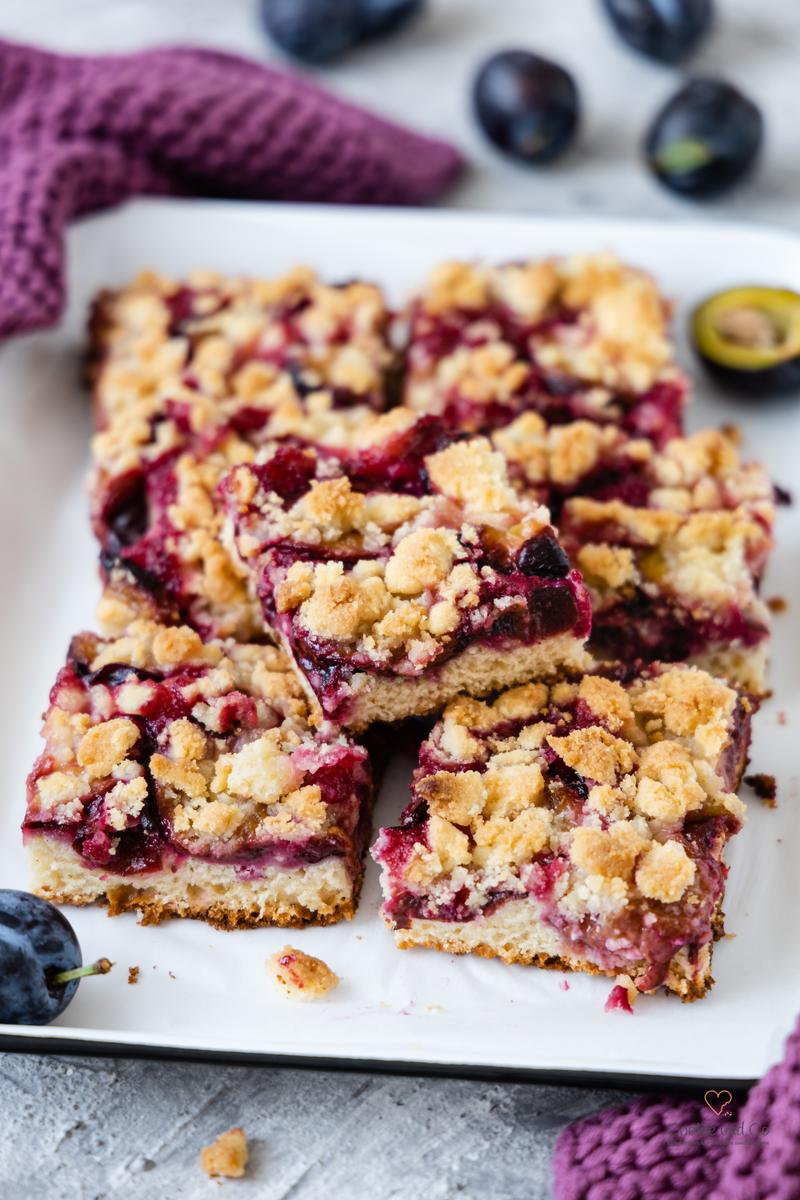 Rezeptbild: Pflaumenkuchen mit Streusel vom Blech