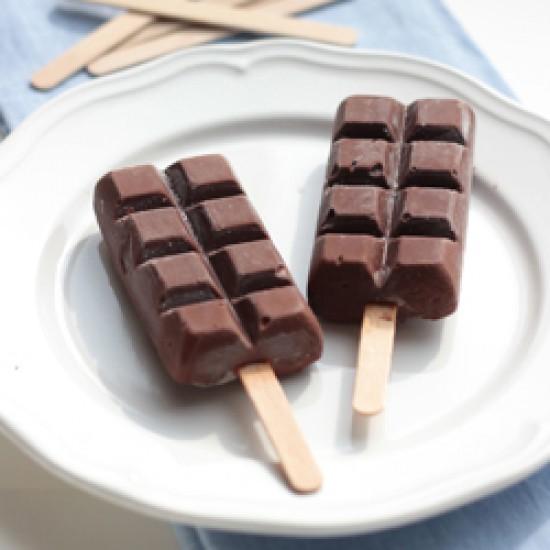 Rezeptbild: Schokoladeneis am Stiel