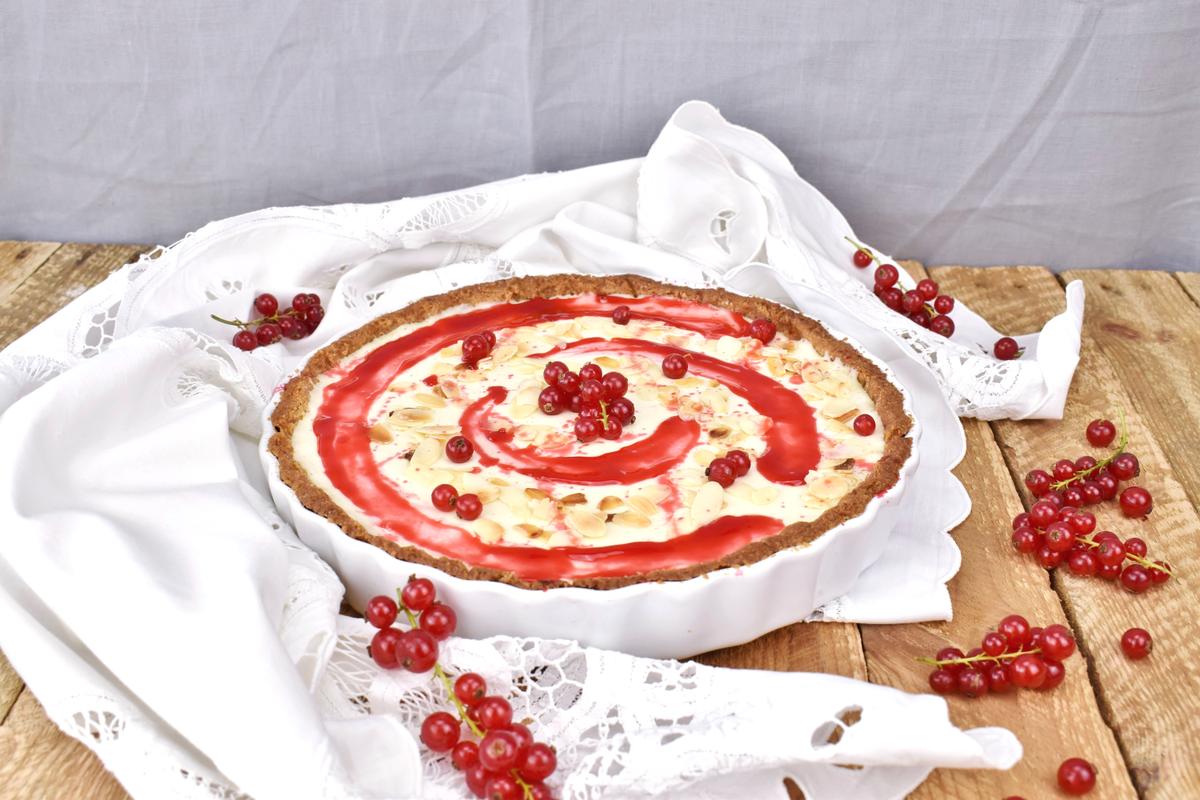 Rezeptbild: Johannisbeer Marzipan Tarte