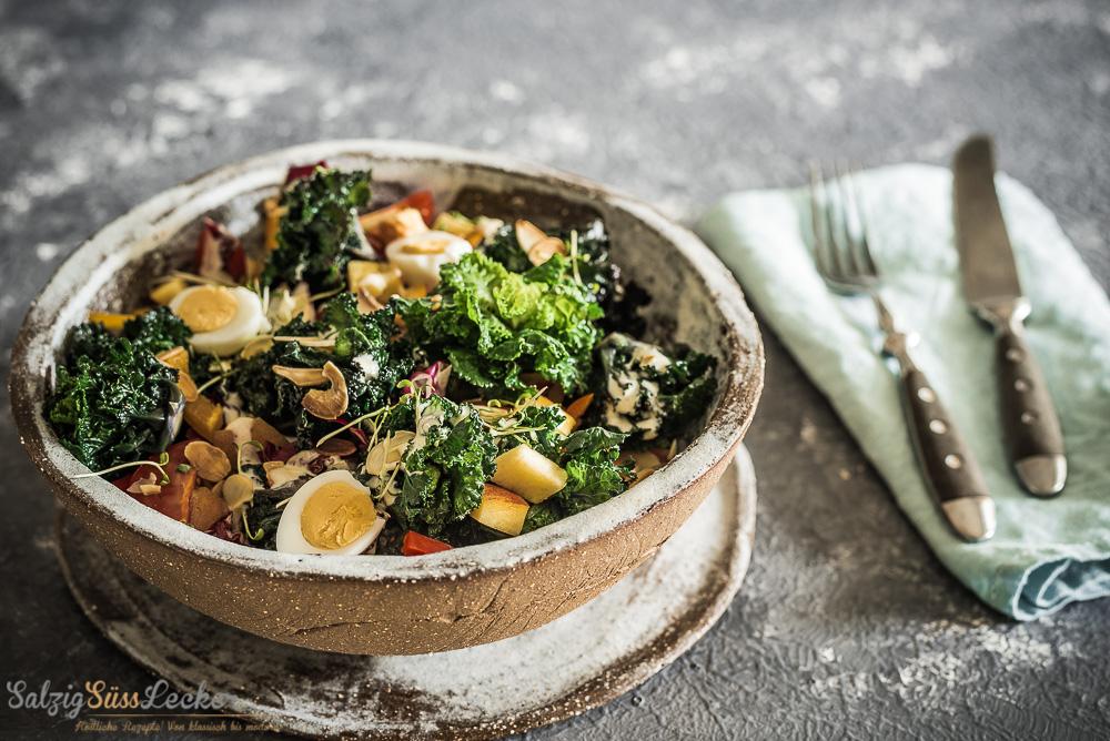Rezeptbild:  GRÜNKOHL-KARTOFFELSALAT – PASSEND ZUM GRILLABEND