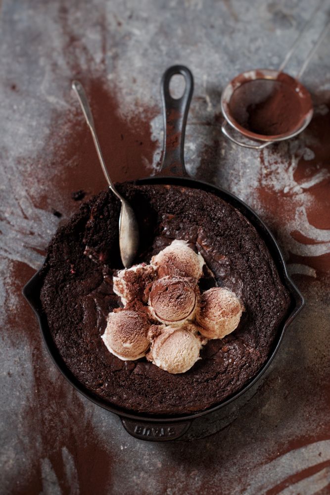 Rezeptbild: Brownie in der Pfanne