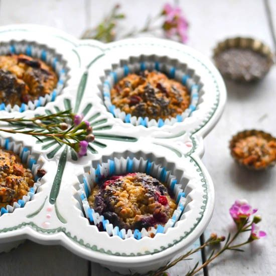 Rezeptbild: Hafer Frühstücks Muffins - Baked Oats