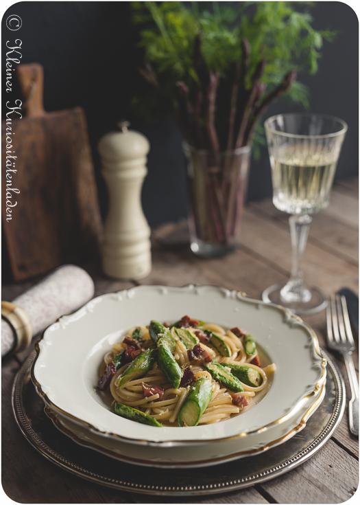 Rezeptbild: Spaghetti mit Spargelcarbonara