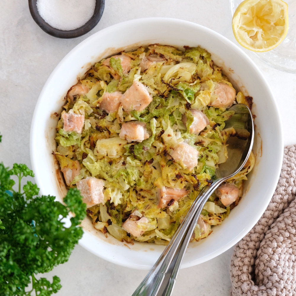 Rezeptbild: Wirsing-Lachs-Auflauf