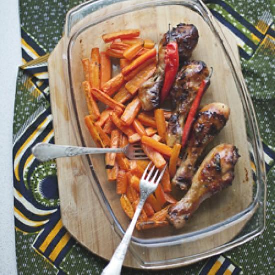 Rezeptbild: Gebackene Hähnchenschenkel