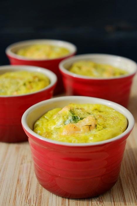 Rezeptbild: Lachs-Ei-Töpfchen