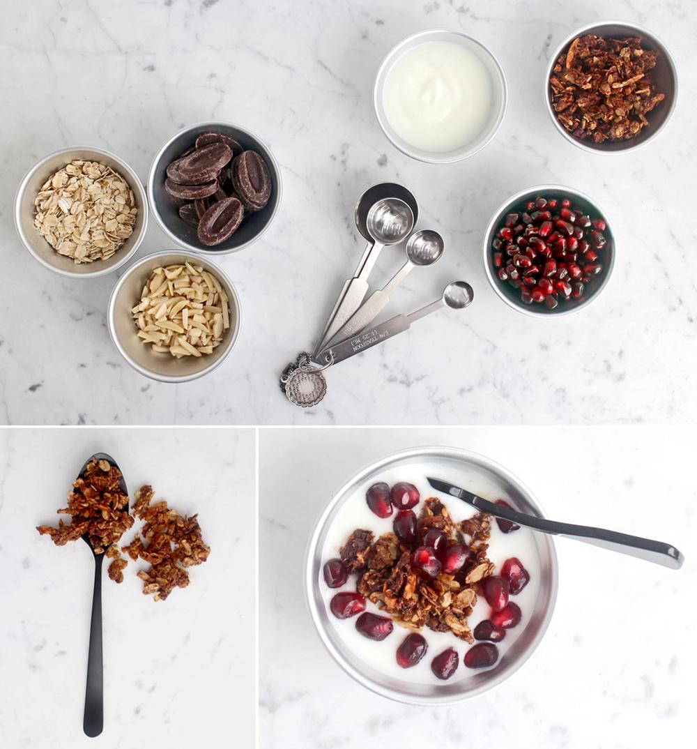 Rezeptbild: Knuspergranola: Schoko, Macadamia & Mandel