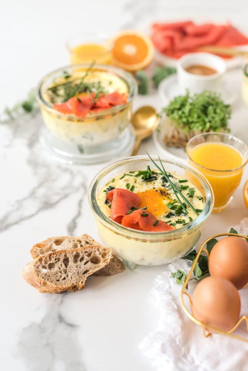 Rezeptbild: Ofeneier mit Wildlachs