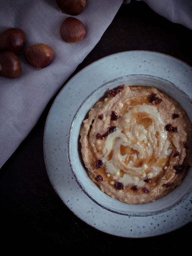 Rezeptbild: Buchweizen Pudding mit Maronen 