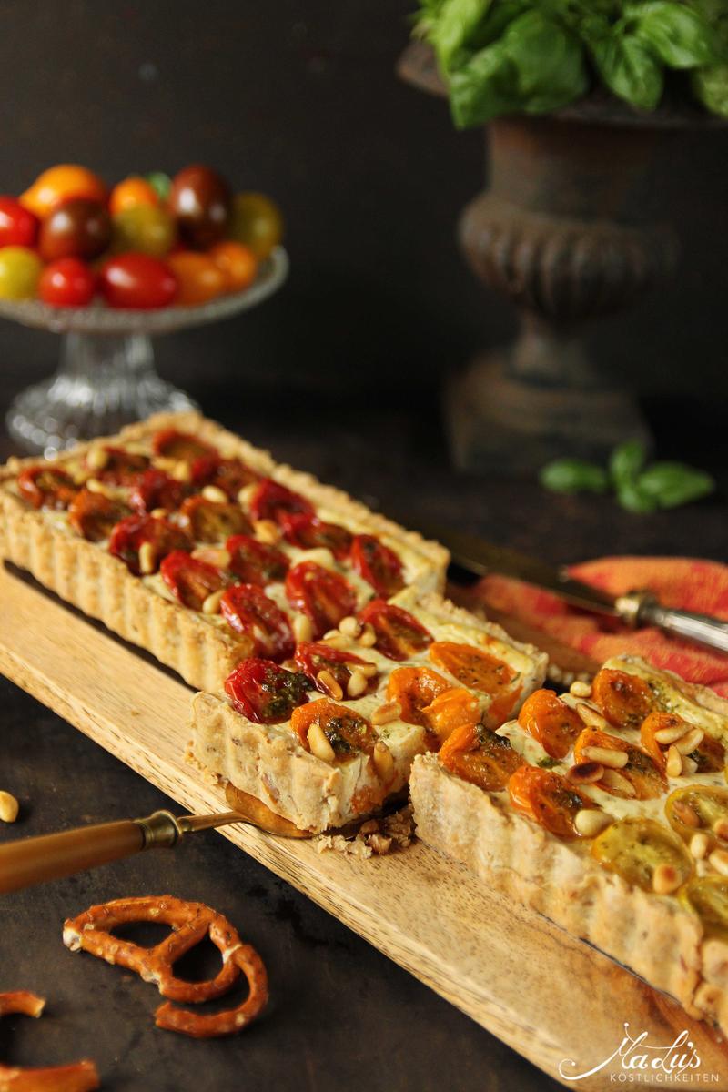 Rezeptbild: Tomaten Cheesecake Tarte 