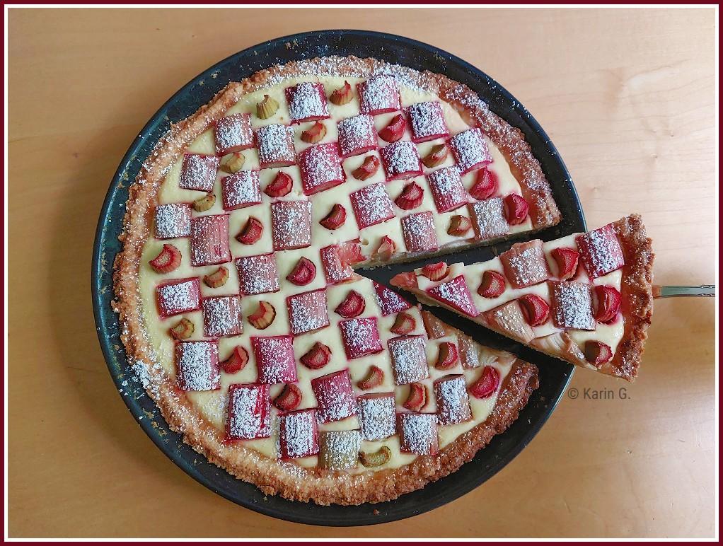 Rezeptbild: Rhabarbertorte mit Quarkguss